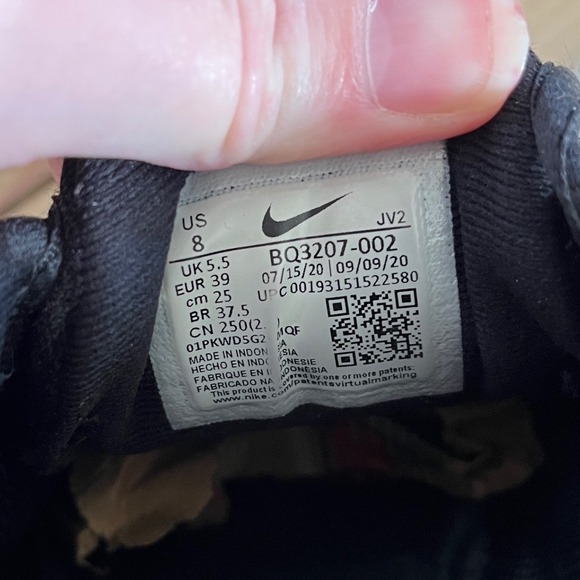 Nike Revolution 5 Running Shoes Black White athletic women's Size 8 BQ3207 002 - Picture 8 of 10